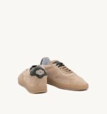 Sneakers Uomo Soldini In Pelle Scamosciata Beige Ecru Spoiler Abete art. Akira Amalfi - immagine 4