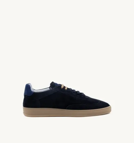 Sneakers Donna Soldini In Pelle Scamosciata Blu Navy Rive art. Akira Amalfi