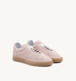 Sneakers Donna Soldini In Pelle Scamosciata Rosa Peonia Pig art. Akira Amalfi - immagine 3