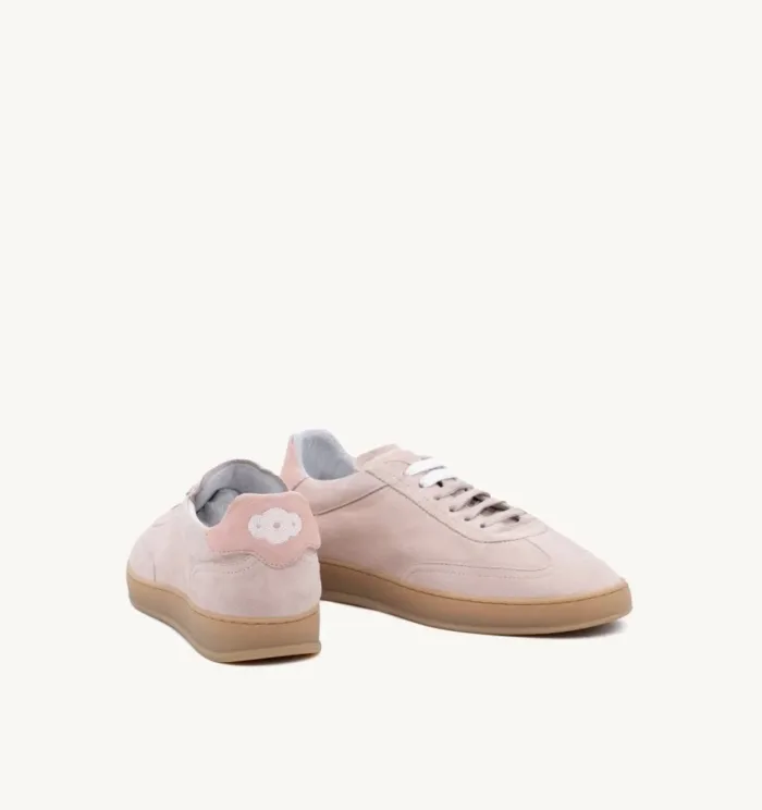 Sneakers Donna Soldini In Pelle Scamosciata Rosa Peonia Pig art. Akira Amalfi, foto 2 di 4
