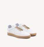 Sneakers Uomo Soldini In Pelle Bianco Ricamo Taffy art. Akira Vieste - immagine 4