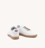 Sneakers Uomo Soldini In Pelle Bianco Ricamo Taffy art. Akira Vieste - immagine 3