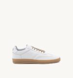 Sneakers Uomo Soldini In Pelle Bianco Ricamo Taffy art. Akira Vieste