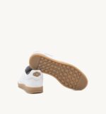 Sneakers Uomo Soldini In Pelle Bianco Ricamo Taffy art. Akira Vieste - immagine 2