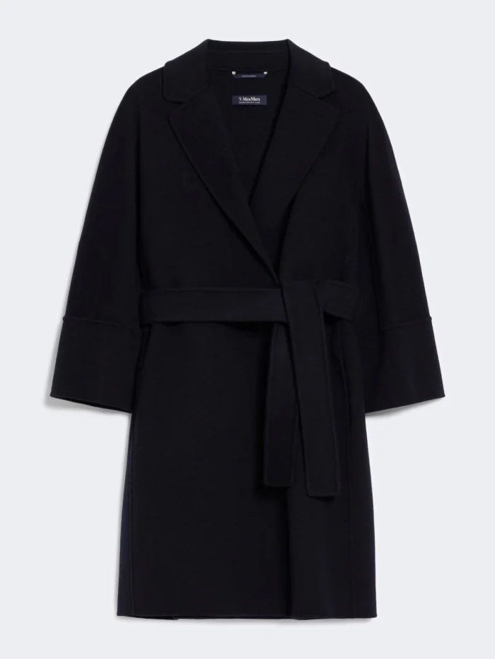 Cappotto 'S MaxMara in pura Lana cucito a Mano Blu  Art. Arona, foto 1 di 3