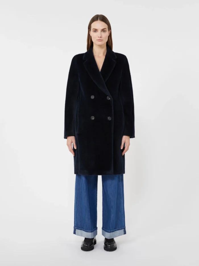 Cappotto 'S MaxMara in pura Lana Roseto Blu  Art. Roseto, foto 2 di 3