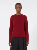 Maglia 'S MaxMara in Lana e Cachemere Rosso  Art. Damasco - immagine 2