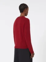 Maglia 'S MaxMara in Lana e Cachemere Rosso  Art. Damasco - immagine 3