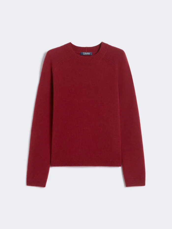 Maglia 'S MaxMara in Lana e Cachemere Rosso  Art. Damasco, foto 1 di 3