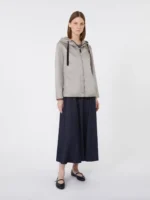 Imbottito Corto MaxMara The Cube con Cappuccio Grigio Chiaro Art. GREENH - immagine 3