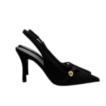Slingback Furla in Camoscio Nero Tacco 10 cm art. YK87SFE-C10000