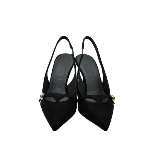 Slingback Furla in Camoscio Nero Tacco 10 cm art. YK87SFE-C10000, foto 3 di 5