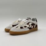 Sneakers Donna Soldini In Pelle Scamosciata Bianca e Cavallino Muccato art. Akira Amalfi/Cow - immagine 2