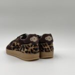 Sneakers Donna Soldini In Pelle Scamosciata Marrone e Cavallino Leopardato art. Akira Amalfi/Leo/Amalfi - immagine 5