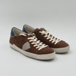 Sneakers Uomo Philippe Model  Paris Prsx in Camoscio Marrone e Spoiler Blu art. PRLU XS16 - immagine 4