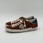 Sneakers Uomo Philippe Model  Paris Prsx in Camoscio Marrone e Spoiler Blu art. PRLU XS16 - immagine 2