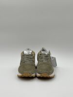 Sneakers Donna Philippe Model Tropez Haute in Camoscio Verde Militare e Spoiler Silver art. TKLD DM04 - immagine 3