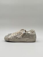 Sneakers Donna Paris Prsx Philippe Model in Pelle Bianca e Borchie art. PRLD SVG3 - immagine 4