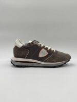 Sneakers Uomo Philippe Model Tropez Haute In Pelle e Camoscio Grigio art. TKLU DX02