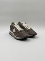 Sneakers Uomo Philippe Model Tropez Haute In Pelle e Camoscio Grigio art. TKLU DX02 - immagine 4