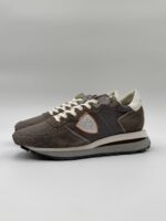 Sneakers Uomo Philippe Model Tropez Haute In Pelle e Camoscio Grigio art. TKLU DX02 - immagine 2