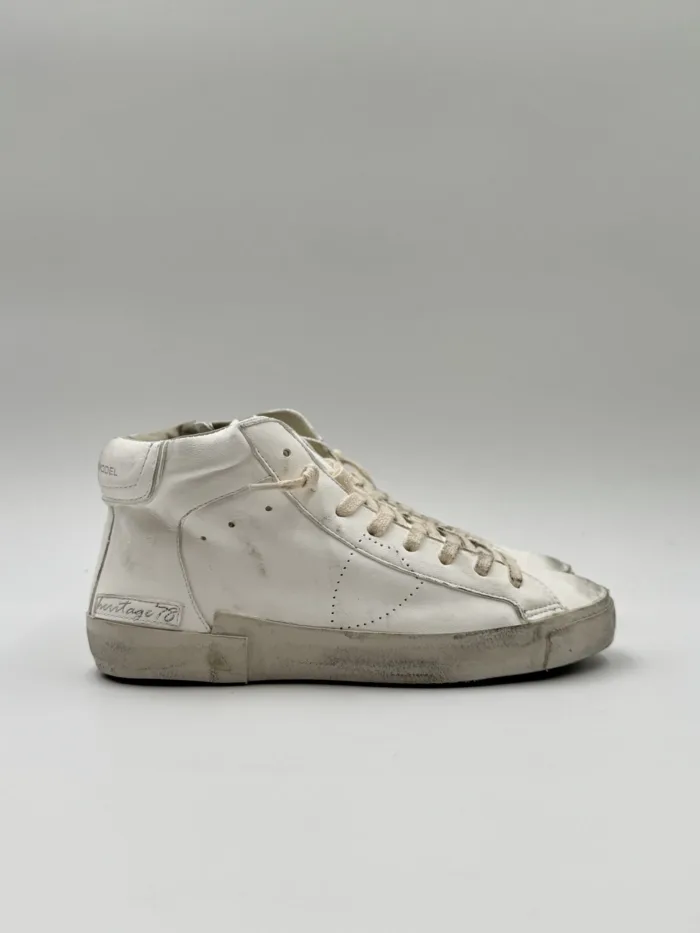 Sneakers Stivaletto Donna Philippe Model Paris Prsx High in Pelle Nera art. PRHD HE01, foto 1 di 5