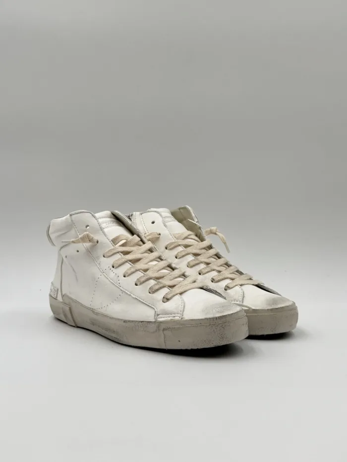 Sneakers Stivaletto Donna Philippe Model Paris Prsx High in Pelle Nera art. PRHD HE01, foto 4 di 5