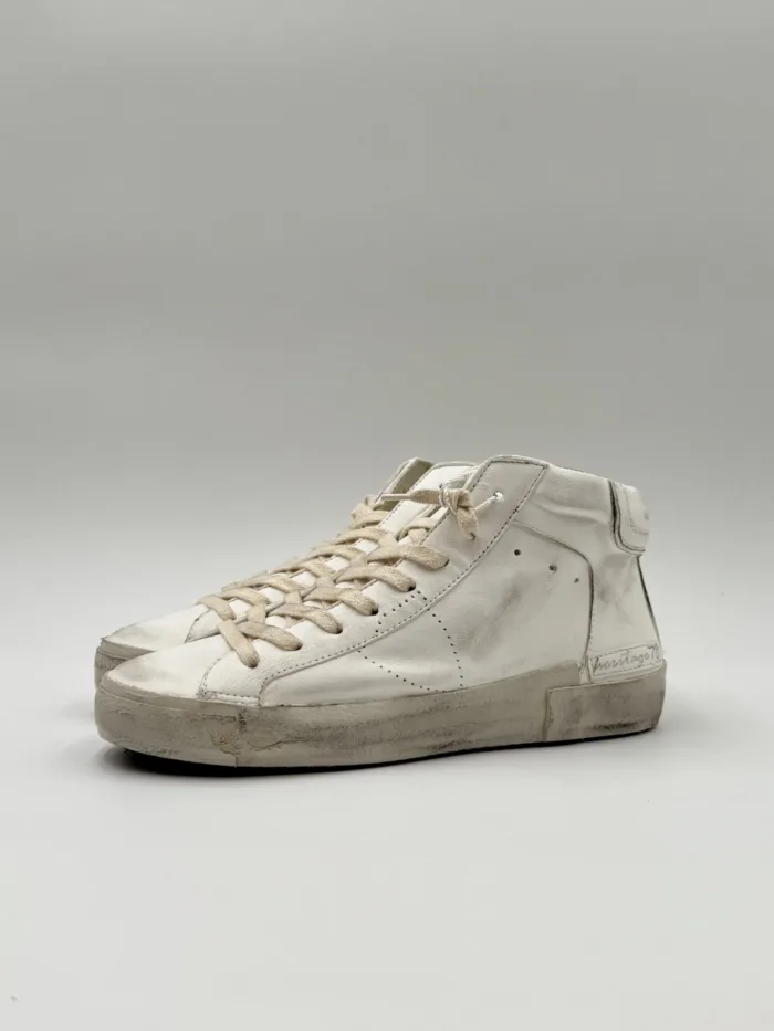 Sneakers Stivaletto Donna Philippe Model Paris Prsx High in Pelle Nera art. PRHD HE01, foto 2 di 5