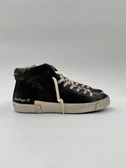 Sneakers Stivaletto Donna Philippe Model Paris Prsx High in Pelle Nera art. PRHD HE02