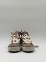 Sneakers Stivaletto Donna Philippe Model Paris Prsx High in Tela Glitter Multicolor Stampa Leopardata art. PRHD AG01 - immagine 3