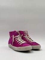 Sneakers Stivaletto Donna Philippe Model Paris Prsx High in Camoscio Fucsia art. PRHD DS18 - immagine 2