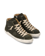 Stivaletto Sneakers Uomo Philippe Model Paris Prsx In Pelle Scamosciata Verde Scuro ed Imbottitura Interna cod. PRHU DF02 - immagine 2
