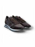 Sneakers Uomo Philippe Model Tropez in Pelle e Camoscio Testa di Moro cod. TZLU XI01 - immagine 2