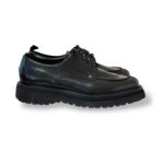Derby Vail Barrett Uomo con Cucitura sulla Vaschetta in Pelle Spazzolata Nera art. 013.2