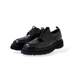 Derby Vail Barrett Uomo con Cucitura sulla Vaschetta in Pelle Spazzolata Nera art. 013.2 - immagine 3