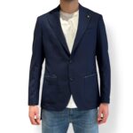 Giacca La Torre in Lana Sfoderata Vitale Barberis Blu Drop 7 Art. F74 PU0091/101