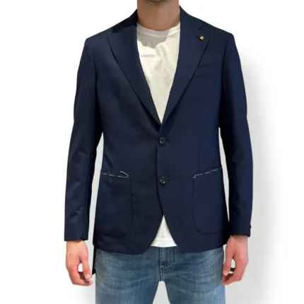 Giacca Latorre in Lana Sfoderata Vitale Barberis Blu Drop 7 Art. F74 PU0091/101