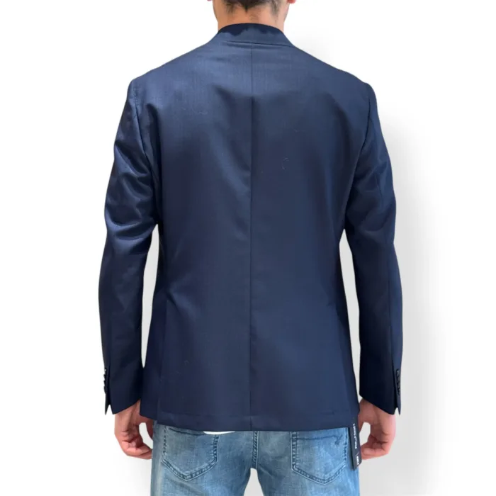 Giacca Latorre in Lana Sfoderata Vitale Barberis Blu Drop 7 Art. F74 PU0091/101, foto 2 di 4