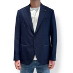 Giacca La Torre in Lana Sfoderata Vitale Barberis Blu Drop 4 Art. F44 PU0091/101
