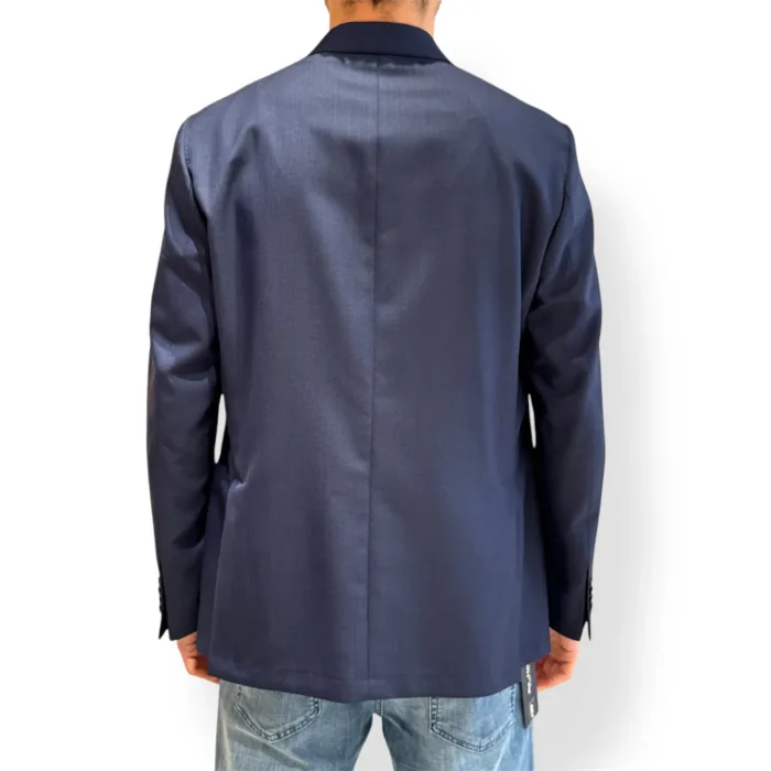 Giacca Latorre in Lana Sfoderata Vitale Barberis Blu Drop 4 Art. F44 PU0091/101, foto 2 di 3