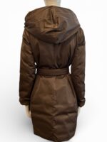 Piumino Imbottito Lungo MaxMara Weekend Cioccolato e Cammello reversibile  Art. Uggioso - immagine 4