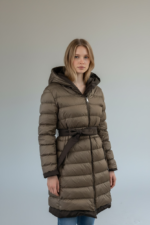 Piumino Imbottito Lungo MaxMara Weekend Cioccolato e Cammello reversibile  Art. Uggioso
