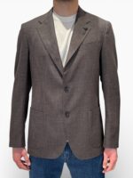 Giacca Lardini in Misto Lino Loro Piana Summertime Marrone Art. CN6202E CN64522 450