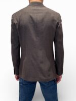 Giacca Lardini in Misto Lino Loro Piana Summertime Marrone Art. CN6202E CN64522 450 - immagine 3