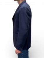 Giacca Lardini in Misto Lino Loro Piana Summertime Blu Art. CN6202E CN64522 840 - immagine 2
