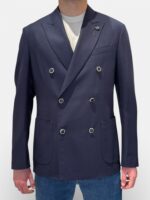 Giacca Doppiopetto Lardini Sfoderata Blu Art. CN6203EJ CN64504 850