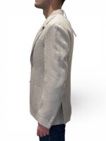 Giacca Lardini in Misto Lino Beige Ecrù Art. CN6202E CN64519 150 - immagine 2