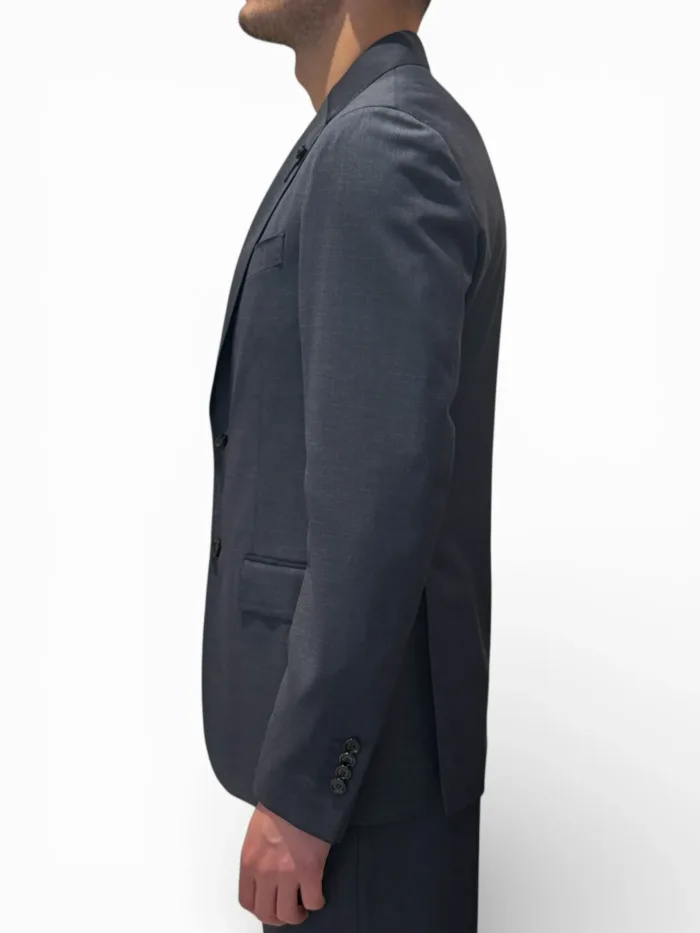 Abito Lardini Semifoderato in Tessuto Loro Piana Zelander Dream Blu Denim Art. CN445AE CN64416 820, foto 2 di 7