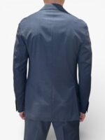 Abito Lardini Semifoderato in Tessuto Loro Piana Zelander Dream Blu Denim Art. CN445AE CN64416 820 - immagine 3