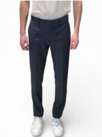 Abito Lardini Semifoderato in Tessuto Loro Piana Zelander Dream Blu Denim Art. CN445AE CN64416 820 - immagine 5